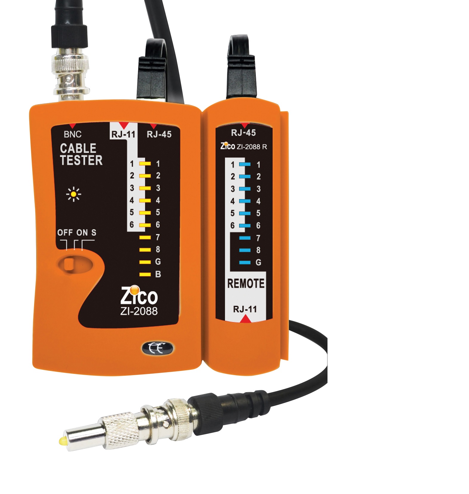 ZI-2088 Lan+Tel+ BNC cable tester